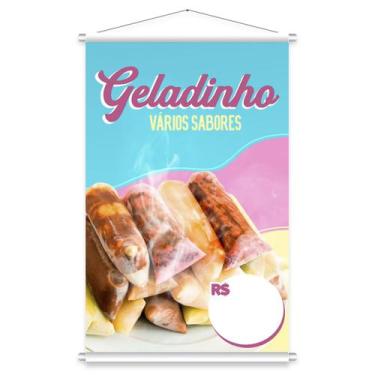 Imagem de Banner Pronto Comércio Loja Vários Modelos 60x90cm - Fadrix, Geladinho