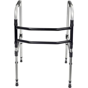 Imagem de Andador Alumínio Fixo Dobrável Adulto Idoso 2 Barras Indaiá