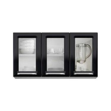 Imagem de Armário Aéreo de Cozinha 3 Portas com Vidro IPV3-105 Luce Itatiaia Pre