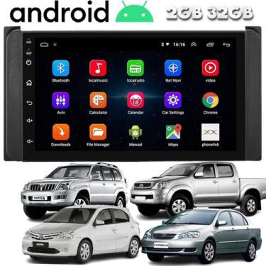 Imagem de Central Multimidia Android Toyota Corolla Hilux Etios Wifi Espelhament