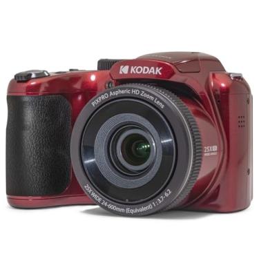 Imagem de KODAK PIXPRO AZ255-RD Câmera digital de 16 MP, zoom óptico de 25x, lente grande angular de 24 mm, estabilização de imagem óptica 1080p Full HD Video 3 polegadas Câmera vlogging LCD (vermelha)