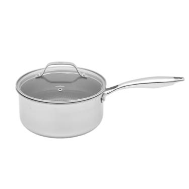 Imagem de Mimo Style, Panela em Inox com Corpo Triplo em Cerâmica e Tampa, Coleção Isa Scherer, 20 cm