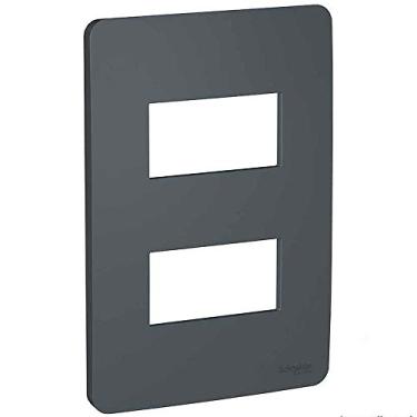 Imagem de Placa 4X2 2 Postos Axis Grey (Cinza) Orion S730121224, Schneider Electric