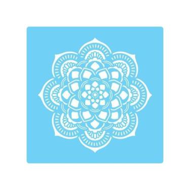 Imagem de Stencil De Parede Tamako Mandala - 55 X 55Cm - Ref 594 - Stencil Tamak