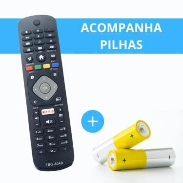 Imagem de Controle Remoto TV Compatível com Philips Smart  FBG 8049  LE 7276