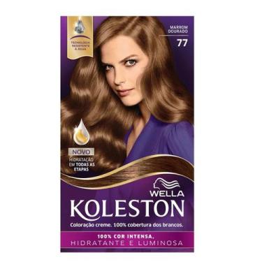 Imagem de Tintura Creme Koleston 77 Marrom Dourado - WELLA, Marrom Dourado