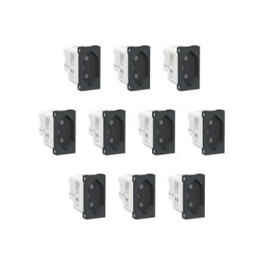 Imagem de Kit 10 Modulos Tomada 20A S70203194 Grafite Orion Schneider