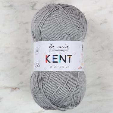 Imagem de La Mia Kent 1 novelo 50% algodão 50% fio de acirílico, 100 gramas, 330 metros, cinza - L111
