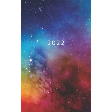 Imagem de 2022: Weekly Planner Week To View | 5 x 8 Dated Agenda | Monday Start Appointment Calendar | Organizer Mini Book | Soft-Cover Universe