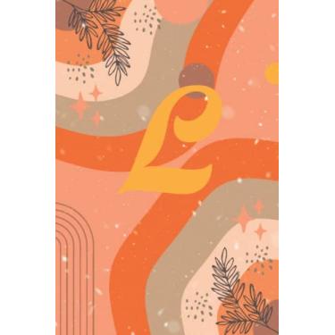 Imagem de L: Retro Monogram Initial L Notebook Journal Diary for Women