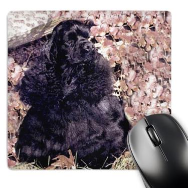 Imagem de 3dRose Mouse pad LLC 20 x 20 x 0,63 cm, Cocker Spaniel preto (mp_801_1)