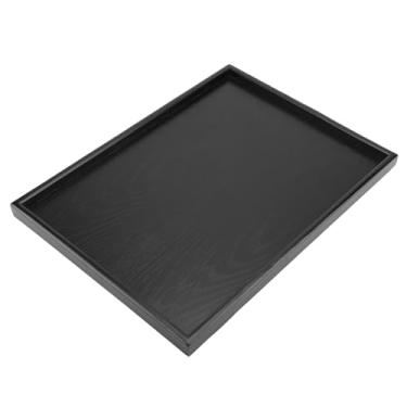 Imagem de Bandeja de Servir de Madeira, Bandeja de chá de Nogueira Rústica, Bandeja Retangular para Mesa de Centro, Decoração de Cozinha, ótima para Servir Bebidas Com Contenção de (40 * 30cm)