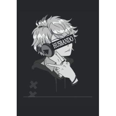 Imagem de Anime Boy Japanese Otaku Boyfriend Husbando: Notebook DIN A4 COLUMN 120 Pages - 8.27" x 11.69" ( 21 x 29.7cm)|Anime Notebook| Anime Planner| Notebook for Anime Lovers