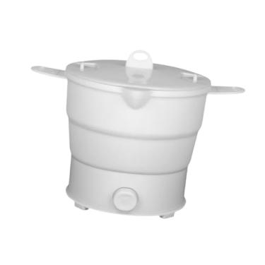 Imagem de Ioensy Mini panela de aquecimento de silicone panelas de água fervente vapor 1.2l viagem panela quente para acampamento escritório macarrão hotel cozinha