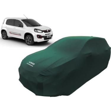 Imagem de Capa De Tecido Automotiva Novo Fiat Uno - Mz, Verde