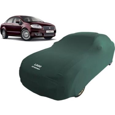 Imagem de Capa Para Cobrir Carro Fiat Linea Essence Tecido Helanca - Mz, Verde
