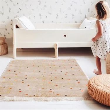 Imagem de HJZSZX Sala de estar Tapete Grande Área Macio Quarto Cabeceira Borla Tapete Plush Vestiário Área de Lazer Tapetes, QH2138, YZ, A, 200X200CM