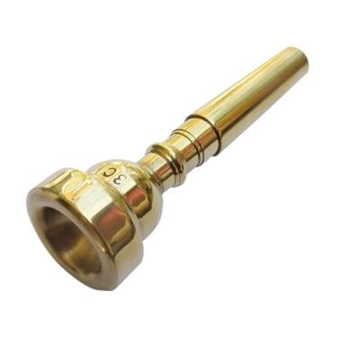 Imagem de Bocal de trompete de boca pequena em 3 tamanhos, acessórios de reparo de instrumento musical, latão 3C/5C/7C para trompete