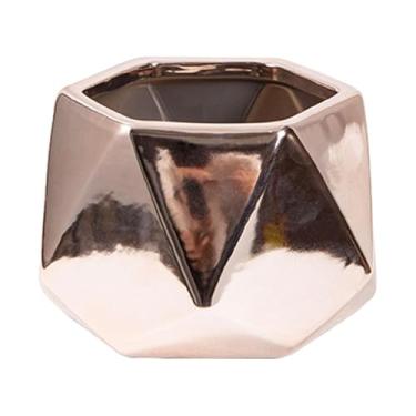 Imagem de Vaso de cerâmica pequeno para plantar, elegante, suporte para plantas de interior, vaso de flores para sala de estar, quarto, mesa de jantar,