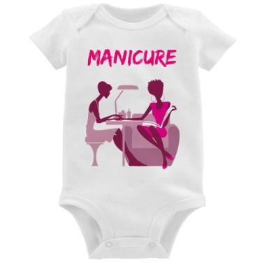 Imagem de Body Bebê Manicure - Foca na Moda, Branco, GG