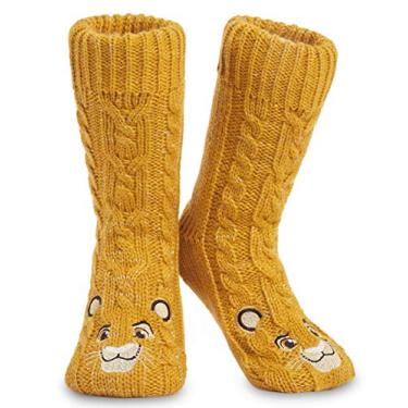 Imagem de Disney Meias femininas fofas, Minnie Mickey Stitch, presentes, Mostarda, 4/8 UK