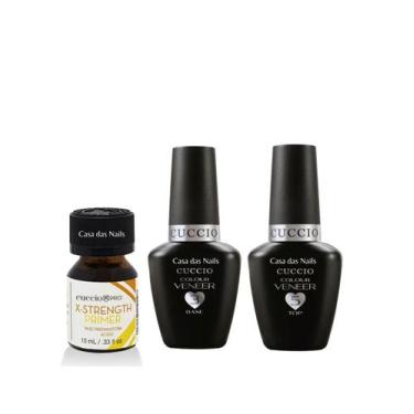 Imagem de Kit - Primer Acido 10ml + Base Passo 3 13ml + Top Coat Passo 5 13ml Cu