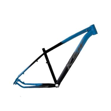 Imagem de Quadro de Bicicleta KSW XLT 100 e 200 em Aluminio 6061 Bicicleta Mountain Bike Aro 29 Cabos Internos (Azul Pantone/Preto, 17)