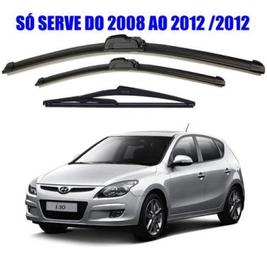 Imagem de kit 3 Palheta Limpador Parabrisa I30 2008 2009 2010 2011 2012 - MQ  Ve