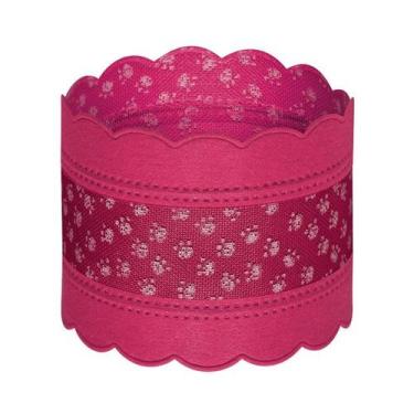 Imagem de 10m Fita Aramada Patinhas Coelhinhos PET Páscoa 4cm x 10m - Fitas e Fe