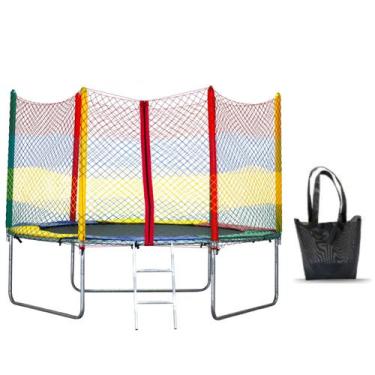 Imagem de Pula Pula Cama Elástica 2.44 Fechamento com Ziper Alta Resistência    