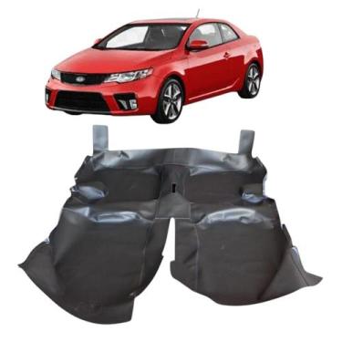 Imagem de Tapete Carpete assoalho Vinil fosco preto kia Cerato Até 12 - MANOS TA