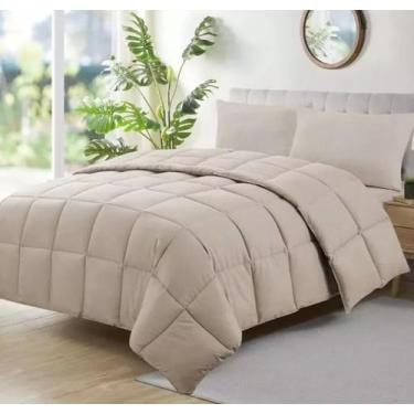 Imagem de EDREDOM ECOPLUMA KING SIZE 280 x 260 MARINHO CAMESA, AVELA
