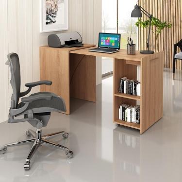 Imagem de Balcão Mesa Multiuso Retrátil ME4170 Amêndoa Tecnomobili