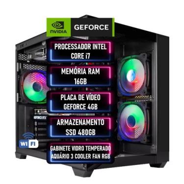 Imagem de PC Gamer Intel Core i7 RAM 16GB SSD 480GB GEFORCE 4GB  ADVANCEDTECH