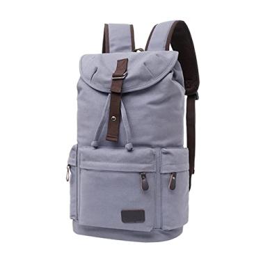 Imagem de Mochila de lona para homens mochilas grandes mochila escolar para adolescentes meninos qualidade mochila masculina mochila(G)