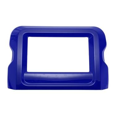 Imagem de REPAIROCK 1 peça de painel de navegação GPS capa de acabamento para Jeep Wrangler JL JLU 18-24 para Jeep Gladiator JT 2 portas 4 portas painel de controle central 7 polegadas guarnição ABS azul