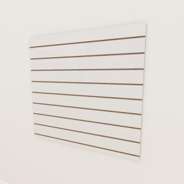 Imagem de Painel canaletado 18mm Branco Texturizado altura 120 cm comp 120 cm - 