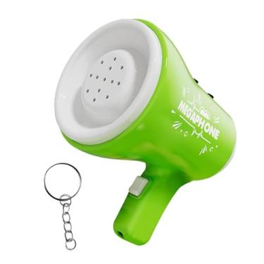 Imagem de Dynwave O orador megafone portátil megafone bullhorn festa favorece o alto -falante alto amplificador de mão para treinadores de líderes de torcida de broca, Verde