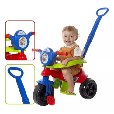Imagem de Triciclo infantil Carrinho de Passeio com Pedal Infantil Kemotoca Baby