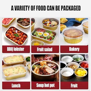 Imagem de Seladora industrial de papel alumínio - 0-300°C ajustável, velocidade (350-400 Bph), prensa manual, filme antiaderente, aço inoxidável de fácil limpeza, ideal para cafeterias/hotéis