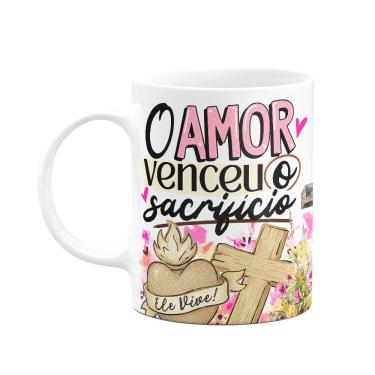Imagem de Caneca da Páscoa - O amor venceu o sacrifício - M2 - 325ml