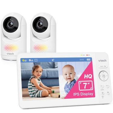 Imagem de Monitor de bebê VTech Advanced hq Max Twin 7 com tela dividida