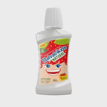 Imagem de Enxaguante bucal infantil malvatrikids natural sabor morango 250ML