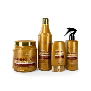 Imagem de Kit Explosão de Brilho, Hidratação Banho Verniz Forever Liss