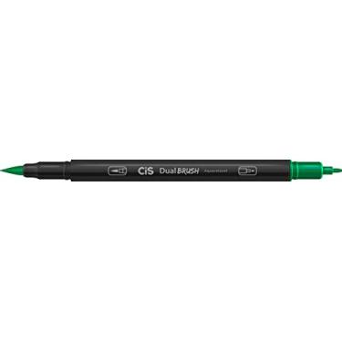 Imagem de Marcador Artístico Aquarelável Dual Brush - Verde - CIS - Caixa com 10 unidades CIS, Verde, pacote de 10
