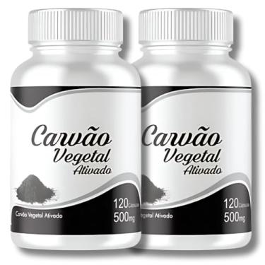 Imagem de x2 Carvão Vegetal Ativado (ALTA CONCENTRAÇÃO) 240 Cápsulas 500mg