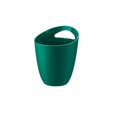 Imagem de Balde de Gelo Balde de gelo grande engrossado acrílico balde de champanhe cerveja balde de vinho gelo balde de grãos de gelo para festa de bar Refrigerador de Vinho(Green)