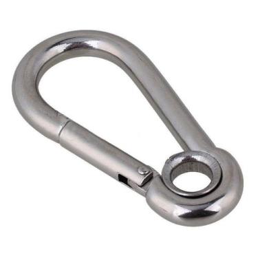 Imagem de Mosquetão Em Aço Inox 9 Mm Com Trava Rápida Carga Max 150kg - Abrolhos