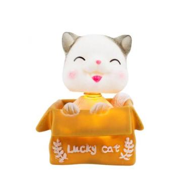Imagem de Luminária Gato Neutro ou Sorrindo Na Caixa 9cm - Taimes, Sorrindo