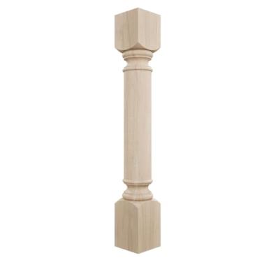 Imagem de Ekena Millwork COL05X05X35TRRW 12,7 cm L x 12,7 cm P x 89,5 cm A Coluna tradicional de armário, madeira emborrachada